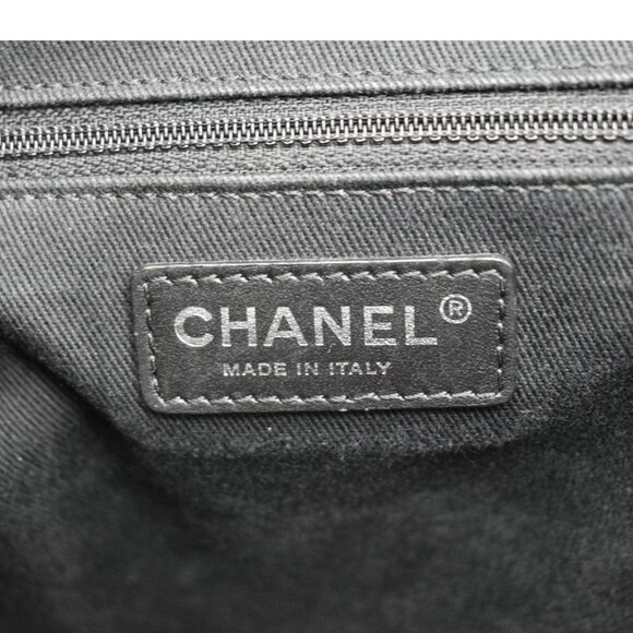 CHANEL  Coco Eyelets Large Leather Shopping Tote Shoulder Black - Picture 16 of 16